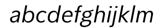 PelitaStd-Italic Font LOWERCASE