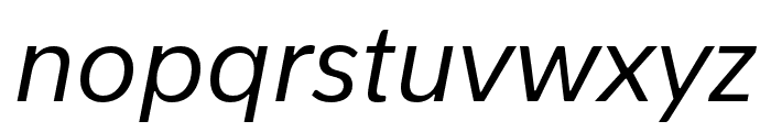 PelitaStd-Italic Font LOWERCASE