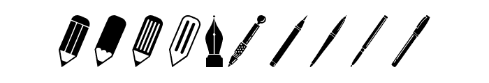 Pen Icons Font OTHER CHARS