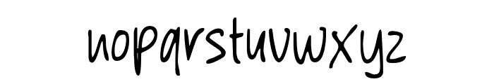 Pendent Signature Font LOWERCASE