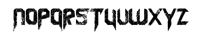 Penetration Out Grunge Font LOWERCASE