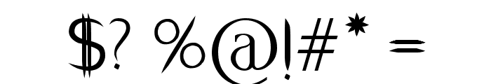 PentaGram s Salemica Eximius Regular Font OTHER CHARS