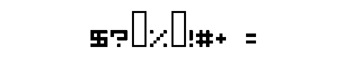 Pentapixel Font OTHER CHARS