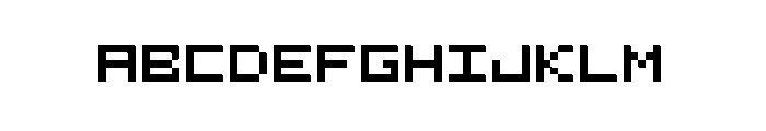 Pentapixel Font UPPERCASE