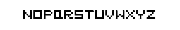 Pentapixel Font UPPERCASE