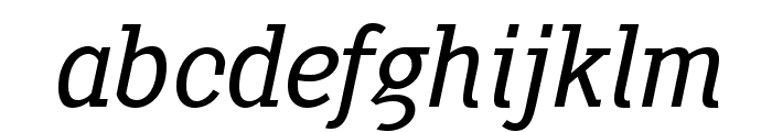 PentayBook-Italic Font LOWERCASE