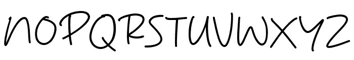Pentol Handwriting Font UPPERCASE