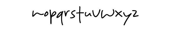 Pentol Handwriting Font LOWERCASE