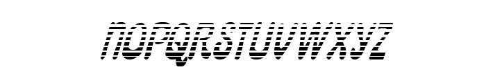 Pepperland Gradient Italic Font UPPERCASE