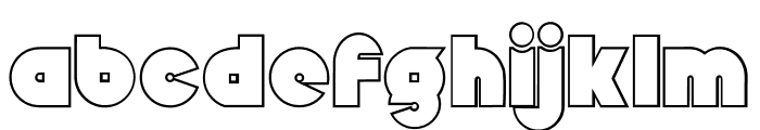 Pepperland Outline Font LOWERCASE