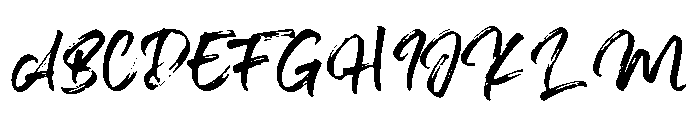 Percanthen Font UPPERCASE
