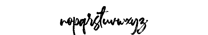 Percanthen Font LOWERCASE