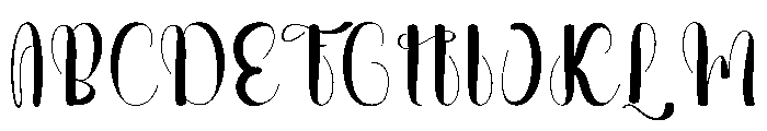 Perfect Balerina Font UPPERCASE