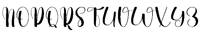 Perfect Balerina Font UPPERCASE