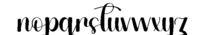 Perfect Balerina Font LOWERCASE