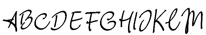 Perfect Love Font UPPERCASE