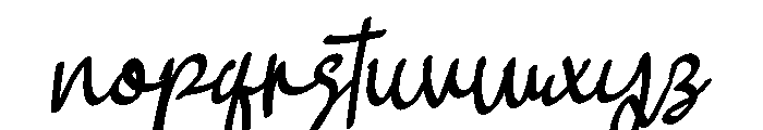 Perfect Love Font LOWERCASE