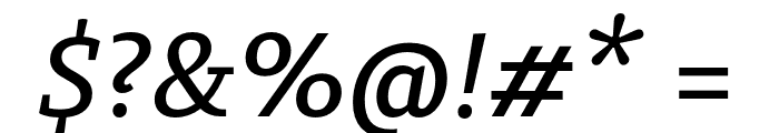 PermianSlabSerifTypeface-Italic Font OTHER CHARS