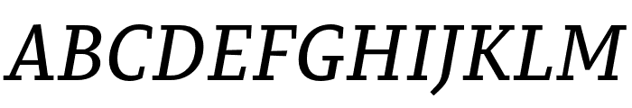 PermianSlabSerifTypeface-Italic Font UPPERCASE