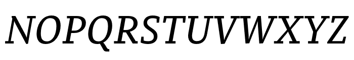 PermianSlabSerifTypeface-Italic Font UPPERCASE