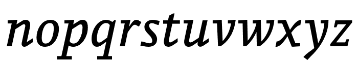PermianSlabSerifTypeface-Italic Font LOWERCASE