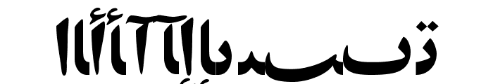 PersianZibaSSK Font UPPERCASE