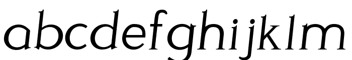 Perspicacious Italic Light Font LOWERCASE