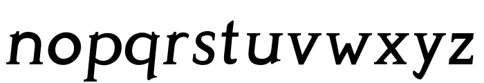 Perspicacious Italic Medium Font LOWERCASE