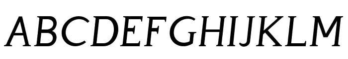 Perspicacious Italic Regular Font UPPERCASE