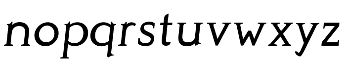 Perspicacious Italic Regular Font LOWERCASE