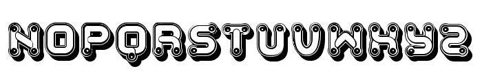 Peureux Hollow Extravagant Regular Font UPPERCASE