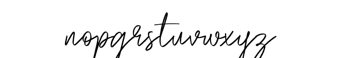 Pevanytta Signature Font LOWERCASE