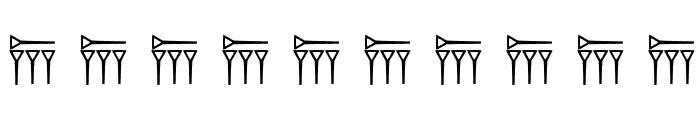 persische Keilschrift Font OTHER CHARS
