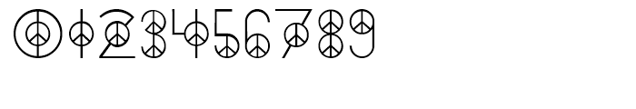 Peace Regular Font OTHER CHARS