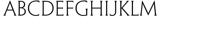 Penumbra Half Serif Light Font UPPERCASE