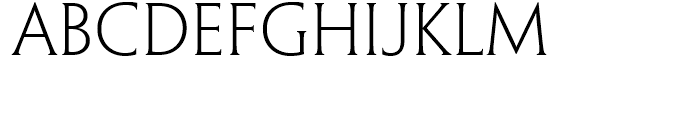 Penumbra Half Serif Light Font LOWERCASE