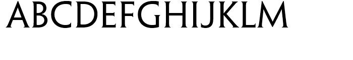 Penumbra Half Serif Regular Font UPPERCASE