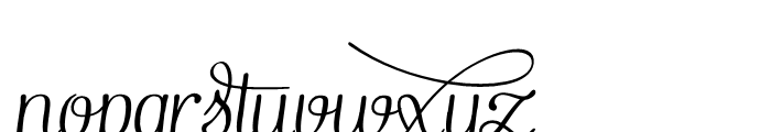 Pepita Script Italic Font LOWERCASE