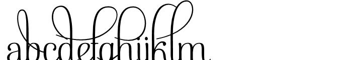 Pepita Script Regular Font LOWERCASE