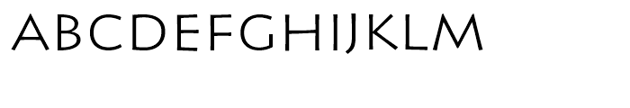 Pericles Light Font LOWERCASE