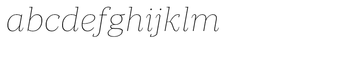 Periodico Display Thin Italic Font LOWERCASE