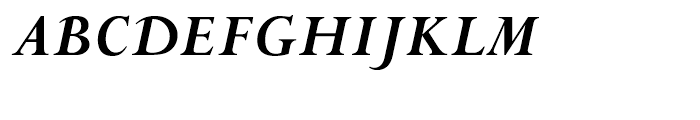 Perpetua Hellenic Bold Italic Font UPPERCASE