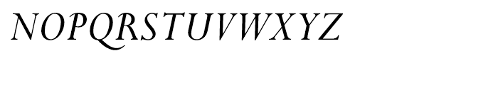 Perpetua Italic Font UPPERCASE