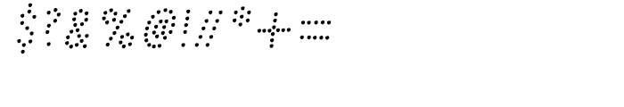 PestoFresco Italic Italic Dots Font OTHER CHARS