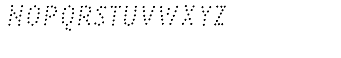 PestoFresco Italic Italic Dots Font UPPERCASE
