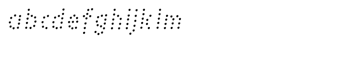 PestoFresco Italic Italic Dots Font LOWERCASE