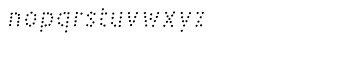 PestoFresco Italic Italic Dots Font LOWERCASE