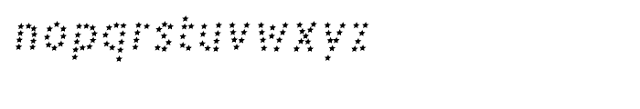 PestoFresco Italic Italic Stars 3 Font LOWERCASE