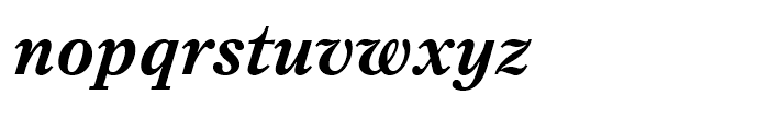 Petersburg Bold Italic Font LOWERCASE