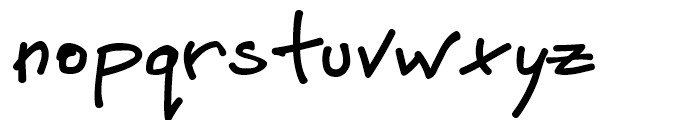 Petescript Regular Font LOWERCASE